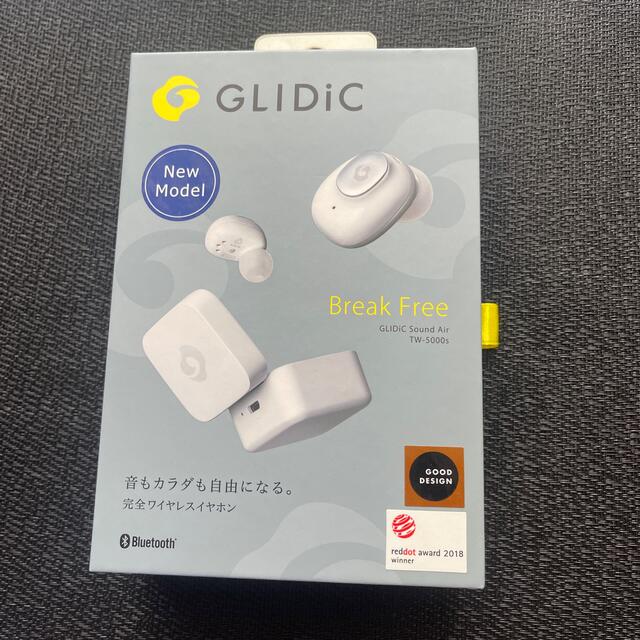 Softbank(ソフトバンク)のびーた様専用　GLIDiC Sound Air TW-5000s/ホワイト スマホ/家電/カメラのオーディオ機器(ヘッドフォン/イヤフォン)の商品写真