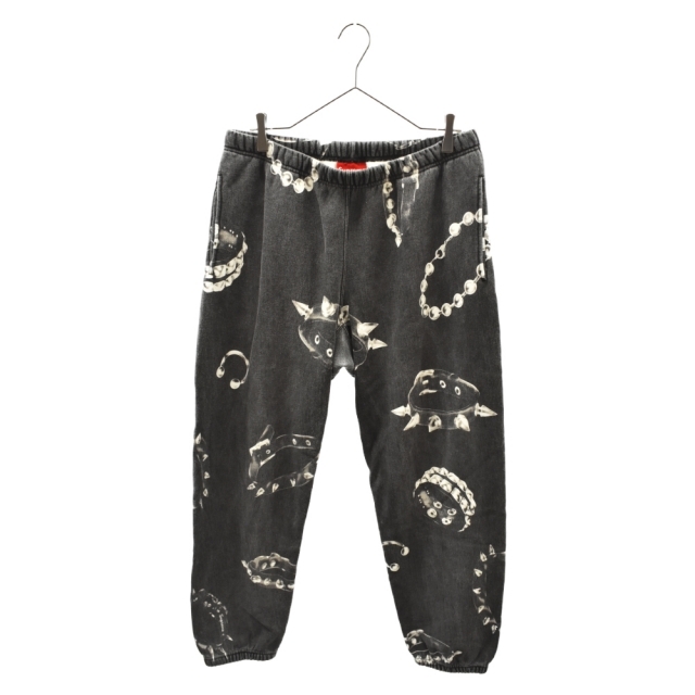 SUPREME シュプリーム 20AW Studded Collars Sweatpant スタッズカラースウェットパンツ ブラック