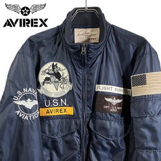 AVIREX - AVIREX アヴィレックス MA-1 刺繍ロゴ ワッペン フライト