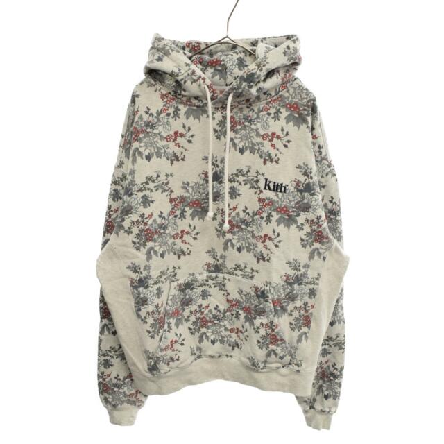 KITH キス 19AW Floral Williams III Hoodie フローラルプリント プルオーバーフーディ スウェットパーカー 花柄 グレー