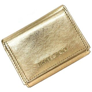 ジミーチュウ(JIMMY CHOO)のジミーチュウ 三つ折り 財布 ゴールド NAIMA(財布)