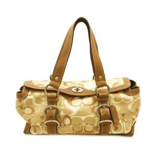 コーチ(COACH) シグネチャー ハンドバッグ(レディース)(スエード)の
