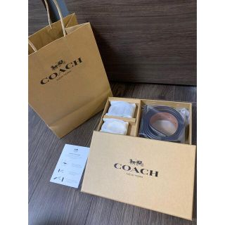 コーチ(COACH)の新品未使用　ショッパー付　コーチ　coach ベルト　リバーシブル　プレゼントに(ベルト)