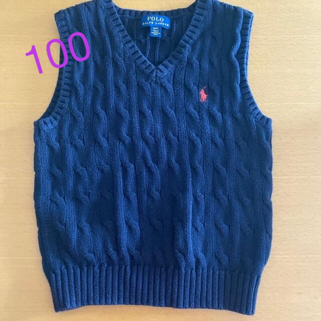 POLO RALPH LAUREN(ポロラルフローレン)のラルフローレン　コットンベスト　4T 100cm〜110cm キッズ/ベビー/マタニティのキッズ服女の子用(90cm~)(Tシャツ/カットソー)の商品写真