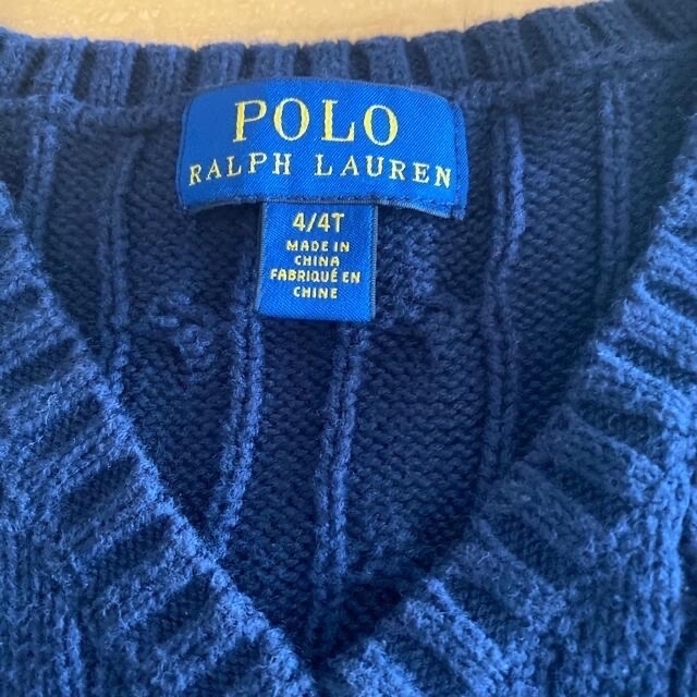 POLO RALPH LAUREN(ポロラルフローレン)のラルフローレン　コットンベスト　4T 100cm〜110cm キッズ/ベビー/マタニティのキッズ服女の子用(90cm~)(Tシャツ/カットソー)の商品写真