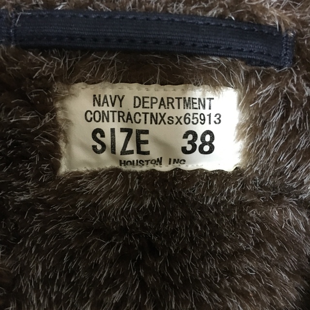 ヒューストン　N1 デッキジャケット　ネイビー　38 メンズのジャケット/アウター(ミリタリージャケット)の商品写真