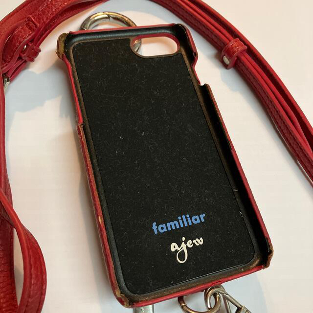 familiar(ファミリア)のajew familiar iPhoneケース　SE エジュー　ファミリア スマホ/家電/カメラのスマホアクセサリー(iPhoneケース)の商品写真