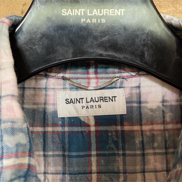 SAINT LAURENT - サンローラン ブリーチ加工 ダメージ チェック SAINT LAURENT - サンローラン ブリーチ加工 ダメージ チェック