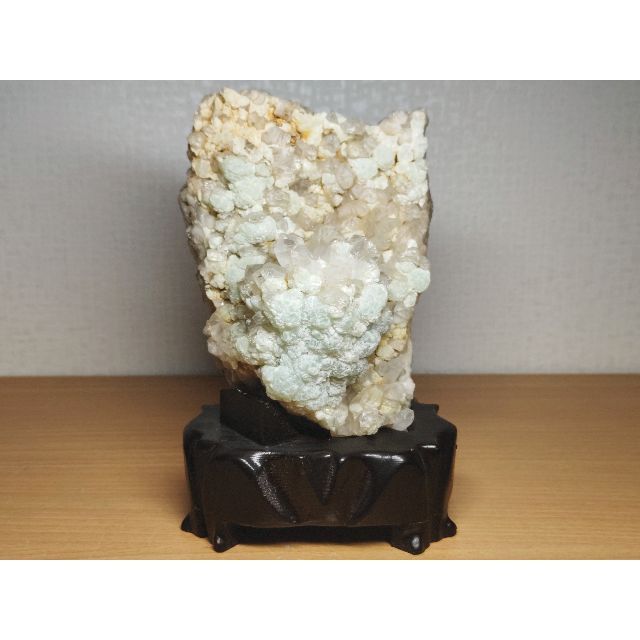 水晶 1.6kg プレナイト クォーツ 原石 鑑賞石 自然石 誕生石 宝石 鉱物