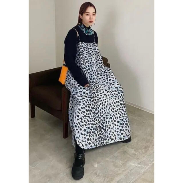 ☆新品【GANNI】アニマルプリントJACQUARD ワンピース-
