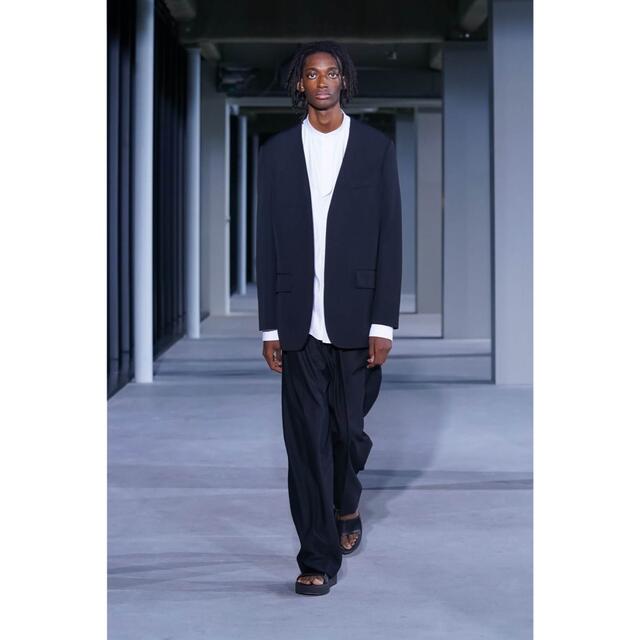THE RERACS リラクス 20SS ノーカラージャケット ブラック セール商品