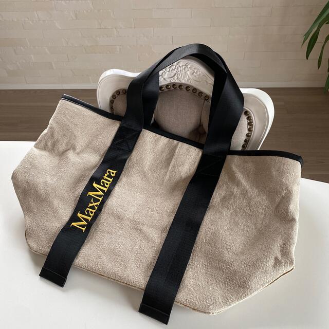 新品未使用・非売品］Max Mara キャンバストートバッグ 人気カラーの