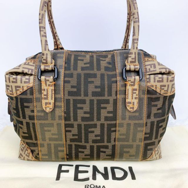 FENDI - 超希少✨ FENDI ズッカ柄 × ズッキーノ柄 ミニボストン パッチ ...