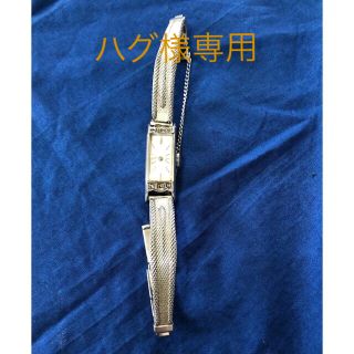 ビンテージ　Swiss製クレアモント17石　手巻き女性用腕時計 WG. K14(腕時計)