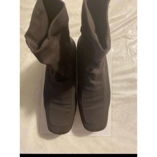 AIDA di ANGELA SHOES】ブラウンストレッチブーツ/ヒール6cm(ブーツ)