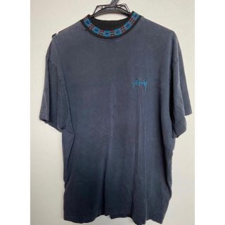 ステューシー(STUSSY)のOLD STUSSY Tシャツ 黒タグ ヴィンテージ ステューシー モックネック(Tシャツ/カットソー(半袖/袖なし))