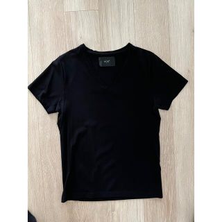 ダブルジェーケー(wjk)のwjk 黒　Ｖネック　Sサイズ(Tシャツ/カットソー(半袖/袖なし))