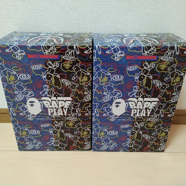 その他 BAPE BE@RBRICK LINE CAMO SHARK 100% 400% 激安卸売り