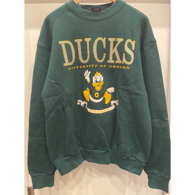 Disney(ディズニー)のDonald duck Oregon college sweat メンズのトップス(スウェット)の商品写真