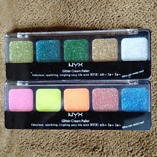 エヌワイエックス(NYX)のNYX　グリッタークリームパレット　ラメ　2セット(アイシャドウ)