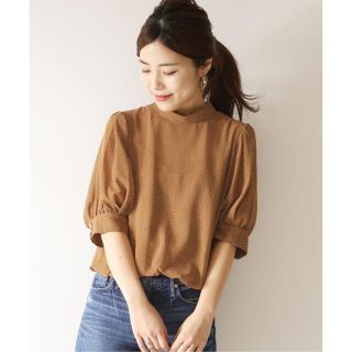 スピックアンドスパン(Spick & Span)のドットシフォンベルスリーブブラウス(シャツ/ブラウス(半袖/袖なし))