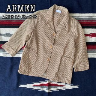 ARMEN(アーメン) リネンテーラードワークジャケット