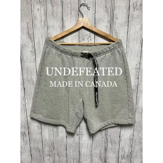 アンディフィーテッド(UNDEFEATED)のUNDEFEATED バックル付きグレースウェットショートパンツ！カナダ製！(ショートパンツ)