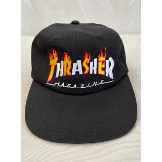 スラッシャー(THRASHER)のTHRASHER　スラッシャー　キャップ　フレイムロゴ　マグロゴ　ブラック(キャップ)