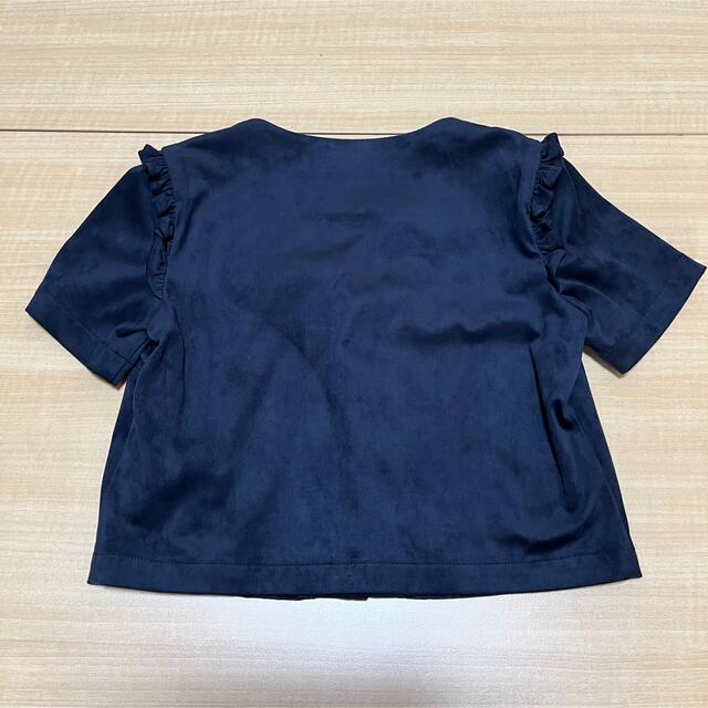 ZARA(ザラ)の483. ZARA ビジュー付きベロアカットソー レディースのトップス(カットソー(半袖/袖なし))の商品写真