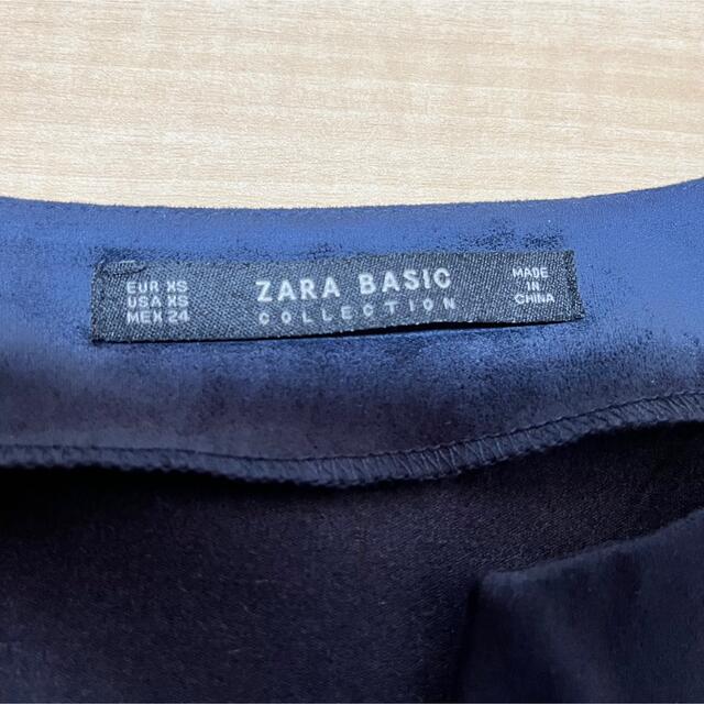 ZARA(ザラ)の483. ZARA ビジュー付きベロアカットソー レディースのトップス(カットソー(半袖/袖なし))の商品写真