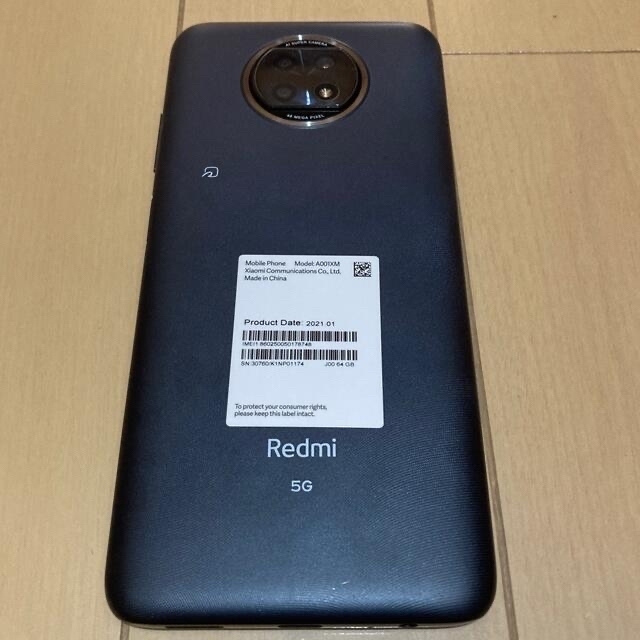 Redmi Note 9T おサイフケータイ、5Gスマートフォン 1