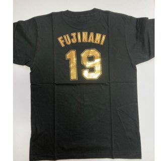 ハンシンタイガース(阪神タイガース)の阪神タイガース　藤浪選手　ゴールド　背番号　Tシャツ　Ｓサイズ(記念品/関連グッズ)