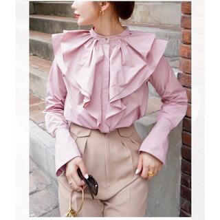 HYEON ヘヨン　flower petal blouse / pink