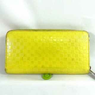 ヴィトン(LOUIS VUITTON) ダミエ 長財布(メンズ)(イエロー/黄色系)の