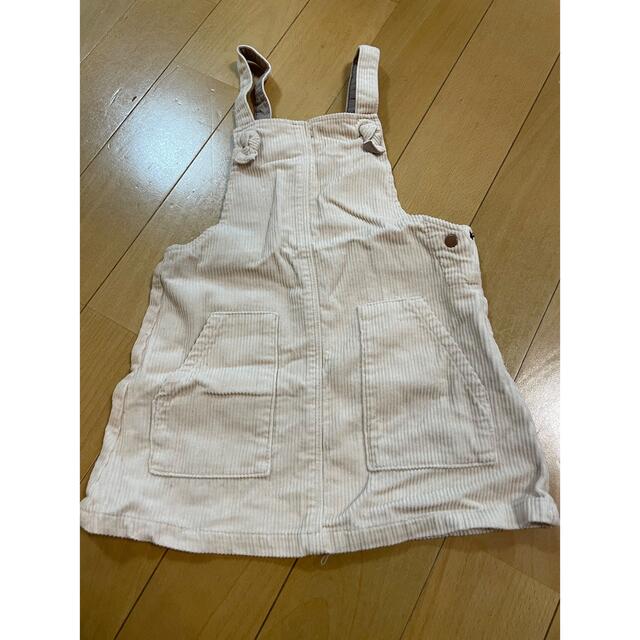 ZARA KIDS(ザラキッズ)のZARA kids コーデュロイジャンパースカート キッズ/ベビー/マタニティのキッズ服女の子用(90cm~)(ワンピース)の商品写真