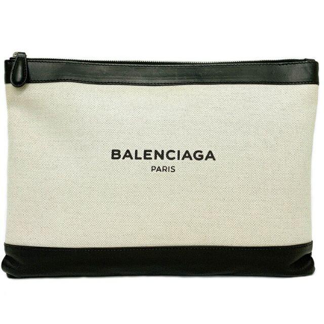 新品本物 - Balenciaga バレンシアガ クリップＭ ネイビー クラッチ