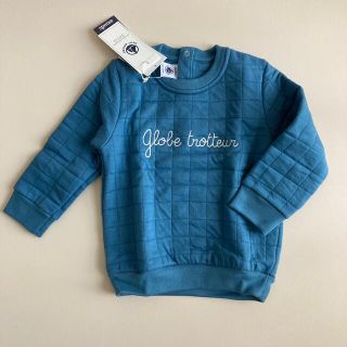 プチバトー(PETIT BATEAU)の【新品未使用】プチバトーチュビックキルティングプルオーバー　18m(トレーナー)