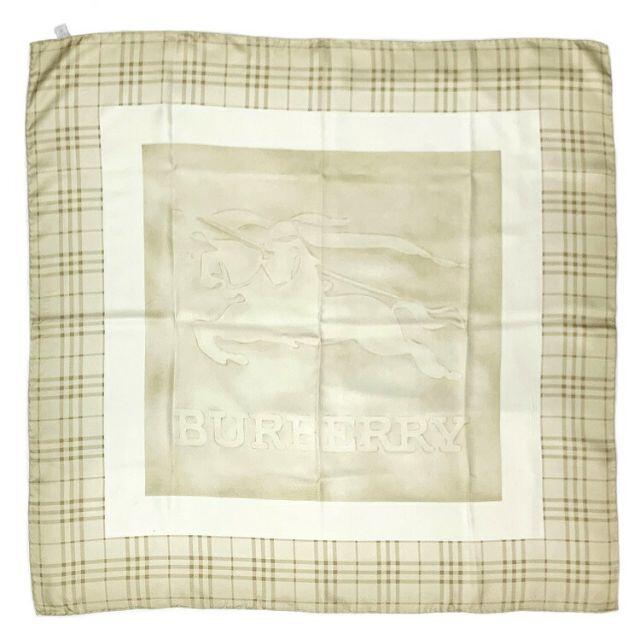 BURBERRY - バーバリー スカーフ ベージュ イエロー 大判 中古の通販