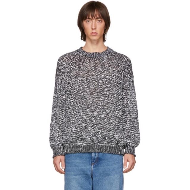 LOEWE White and Black Sweater ロエベ セーターニット/セーター