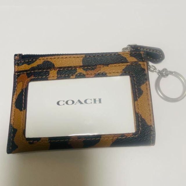 COACH(コーチ)のCOACH コーチ　コインケース　カードケース　ヒョウ柄　レオパード柄　小銭入れ レディースのファッション小物(名刺入れ/定期入れ)の商品写真