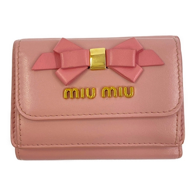 miumiu ピンク色財布 新品未使用 箱付き