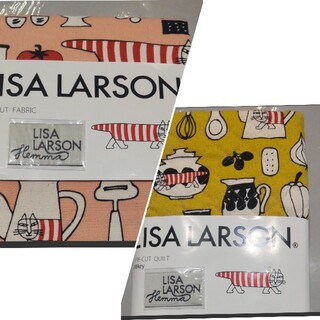 リサラーソン(Lisa Larson)の※リサラーソン カットクロス 2枚セット マイキー キッチン柄(生地/糸)