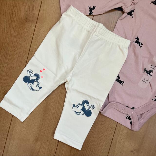 babyGAP(ベビーギャップ)の新品　baby gapロンパース ＆レギンスセット70 女の子　長袖　長ズボン キッズ/ベビー/マタニティのベビー服(~85cm)(ロンパース)の商品写真