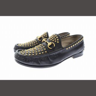 極美品 GUCCI グッチ 60周年記念 ホースビット スタッズ ローファー