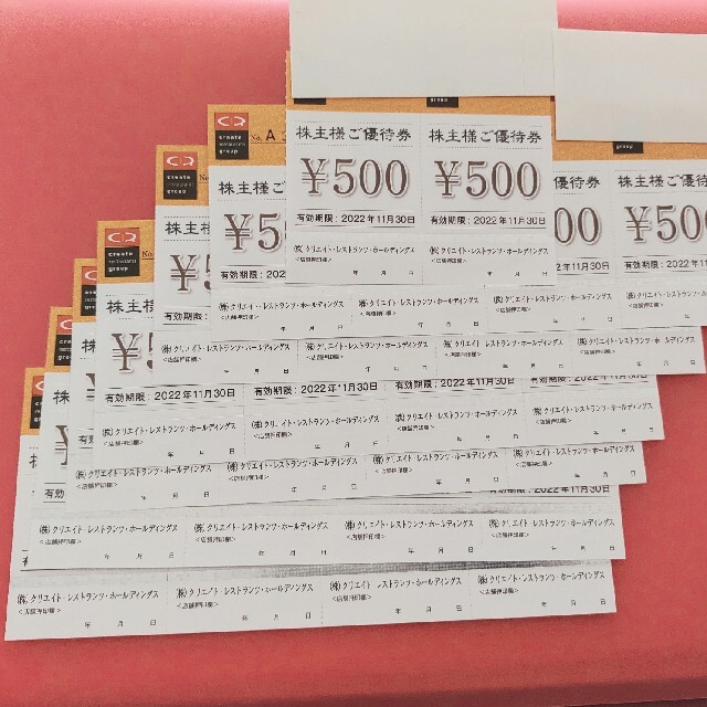 クリエイトレストランツ 株主優待券 13000円分 - richterlawpa.com