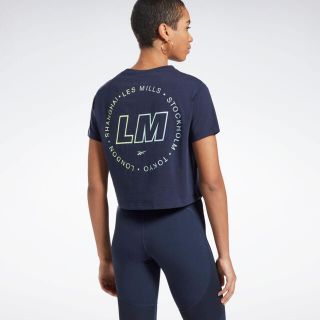 リーボック(Reebok)のReebok LES MILLS リーボック　レズミルズ クロップドTシャツ(Tシャツ(半袖/袖なし))