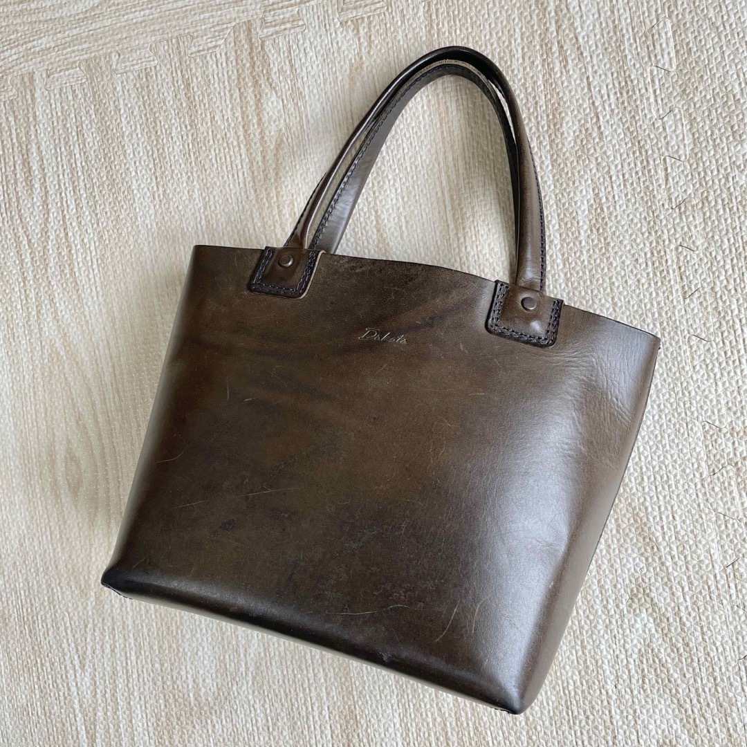 Dakota(ダコタ)の美品 ダコタブラックレーベル DAKOTA オールレザーハンドバッグ 深緑 レディースのバッグ(ハンドバッグ)の商品写真