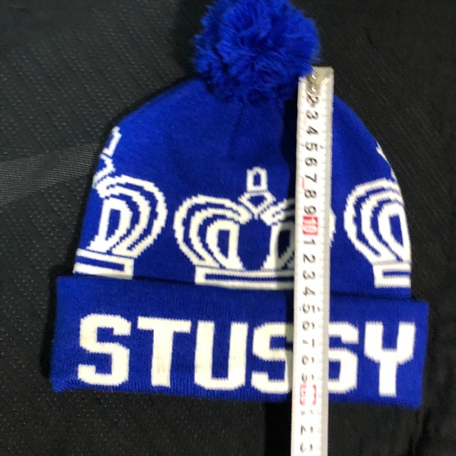 Stussy ポンポン ビーニー ボンボン ニット帽 ニットキャップ クラウン