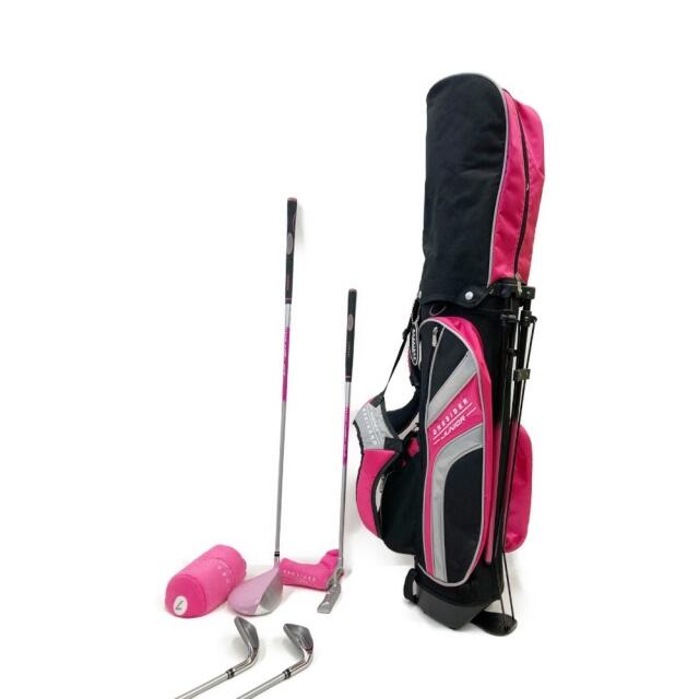〇〇ツルヤゴルフ ワンサイダー ONESIDER 4本セット ジュニアゴルフセット バッグ付 ピンク
