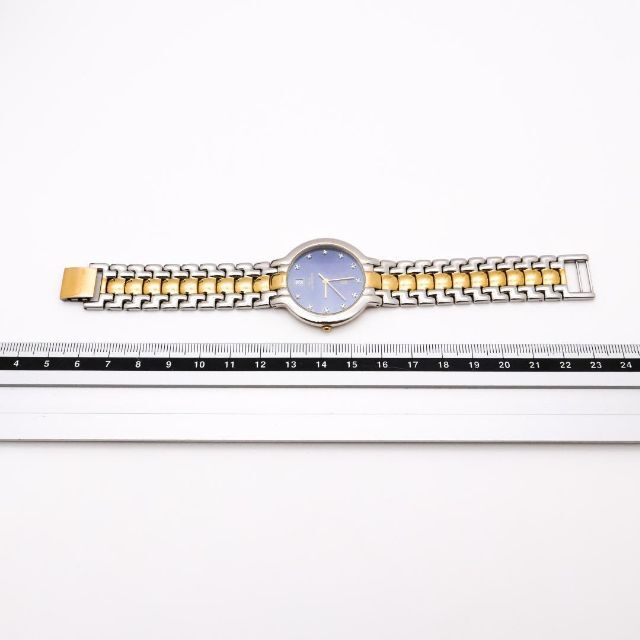 GIVENCHY(ジバンシィ)の《美品》GIVENCHY 腕時計 ネイビー デイト ドレスウォッチ ストーン メンズの時計(腕時計(アナログ))の商品写真